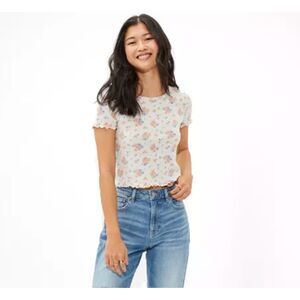 American Eagle Waffle Baby Tee